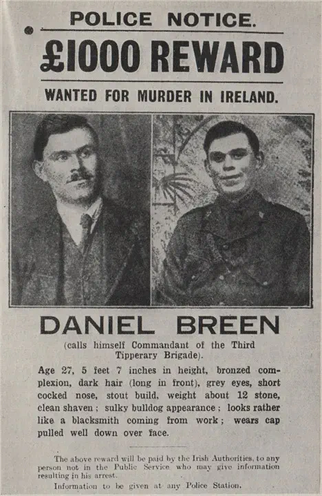 Two members of Royal Irish Constabulary are shot dead by Irish Volunteers in an ambush, Tipperary