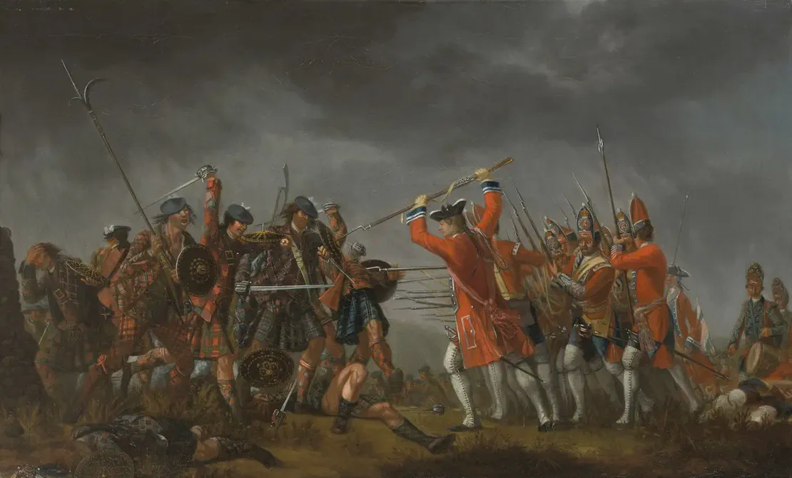Charles Edward Stuart and Flora MacDonald escape over the sea to Skye